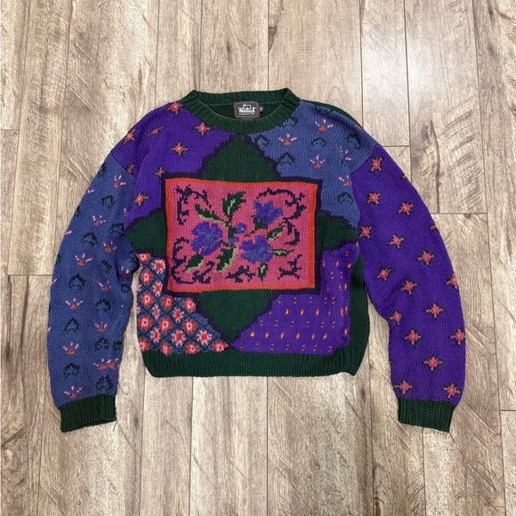Woolrich Other - Woolrich Colorful Handknit Patterned Sweater